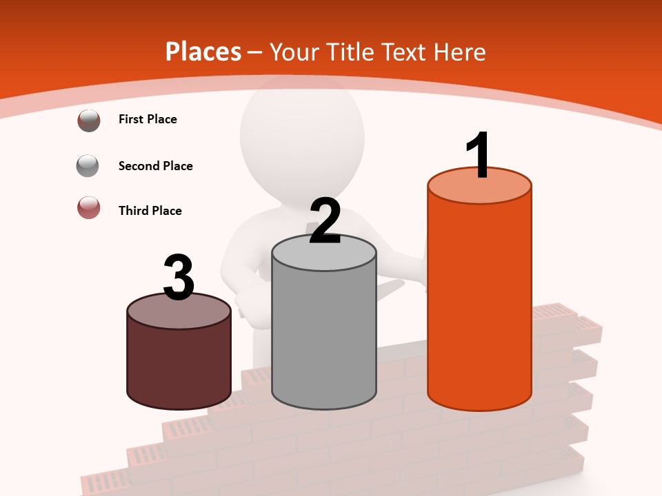 Construction Caucasian Man PowerPoint Template