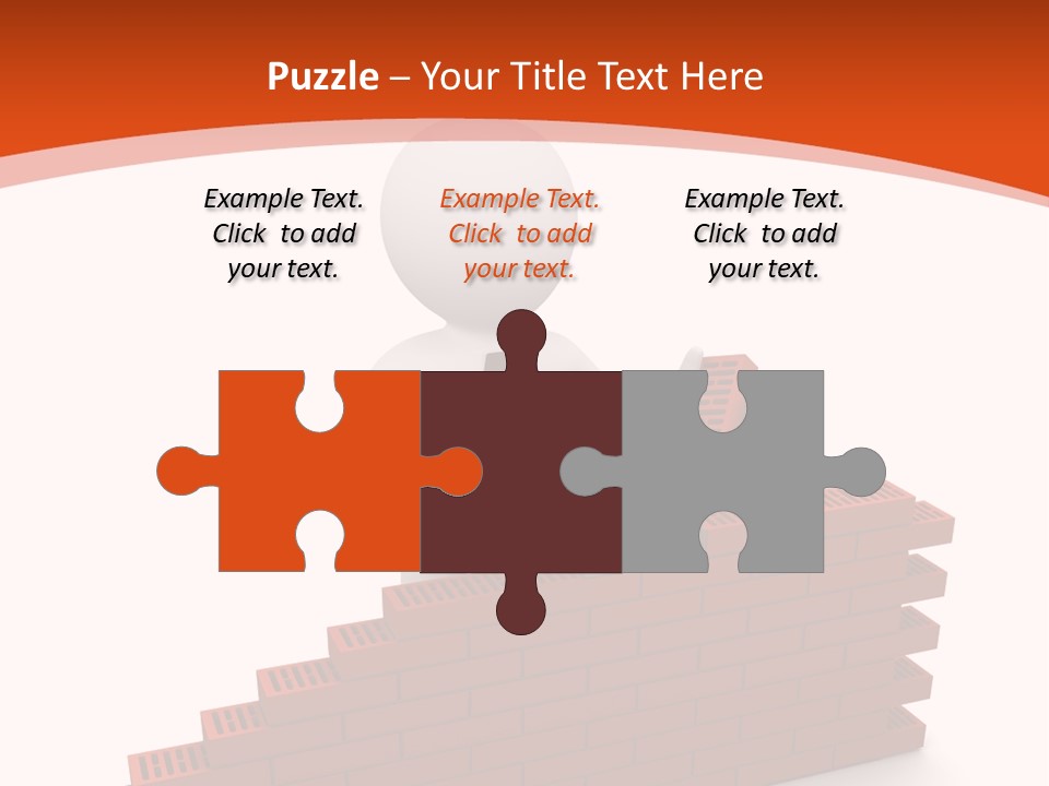 Construction Caucasian Man PowerPoint Template