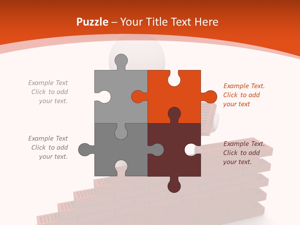 Construction Caucasian Man PowerPoint Template