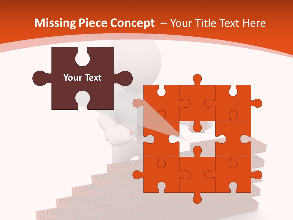 Construction Caucasian Man PowerPoint Template