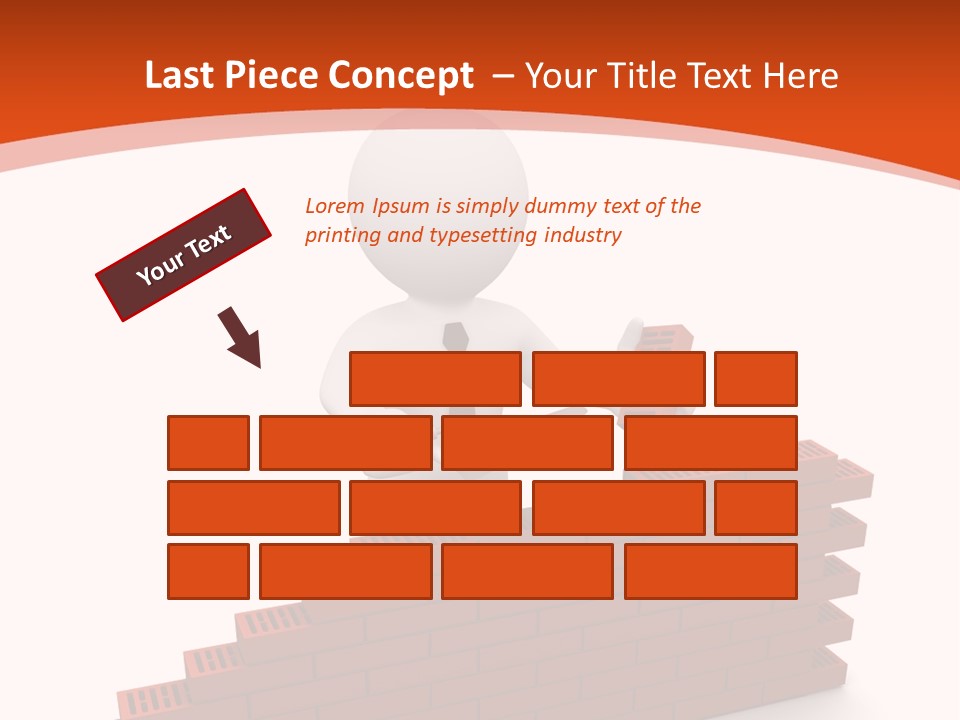 Construction Caucasian Man PowerPoint Template