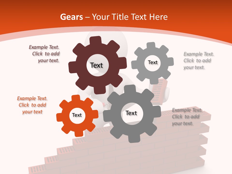 Construction Caucasian Man PowerPoint Template