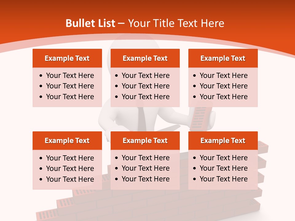 Construction Caucasian Man PowerPoint Template