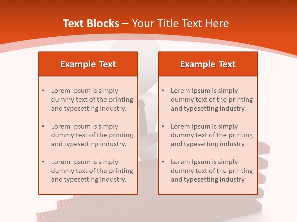 Construction Caucasian Man PowerPoint Template