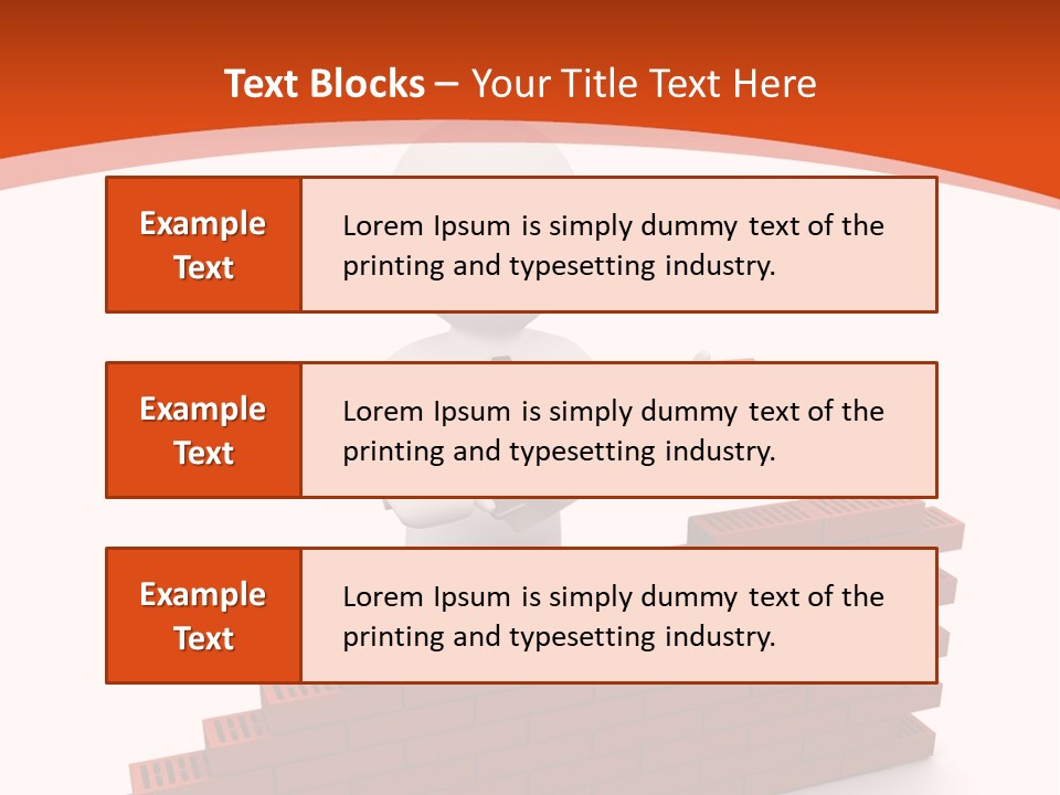 Construction Caucasian Man PowerPoint Template