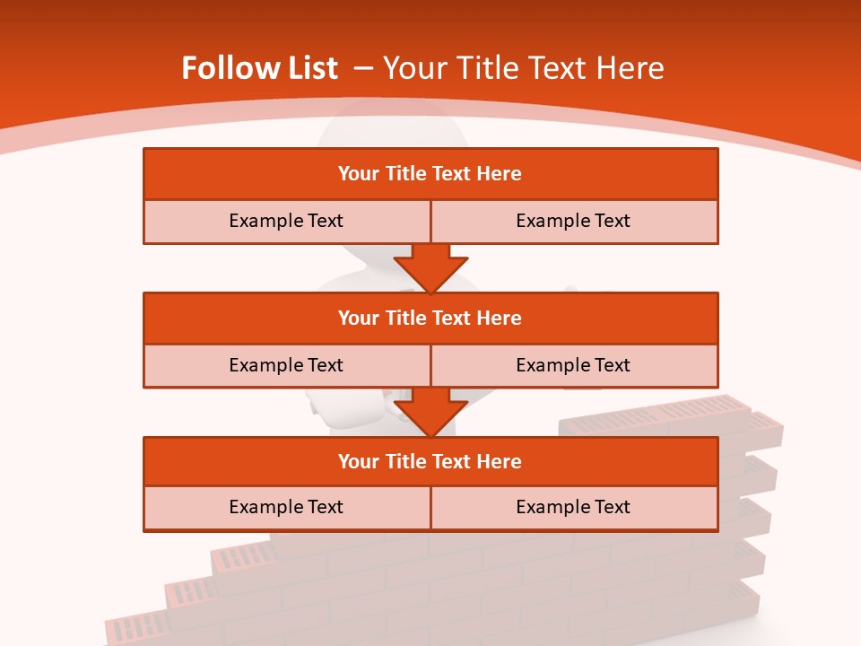 Construction Caucasian Man PowerPoint Template