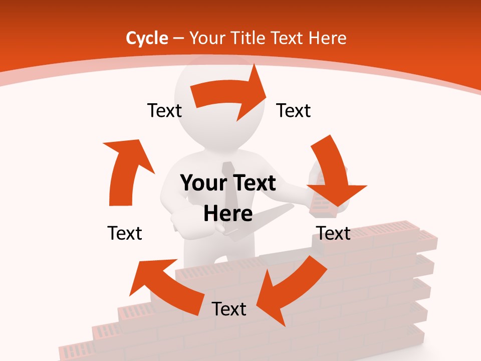 Construction Caucasian Man PowerPoint Template