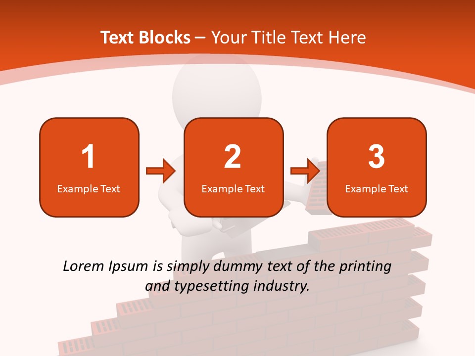 Construction Caucasian Man PowerPoint Template