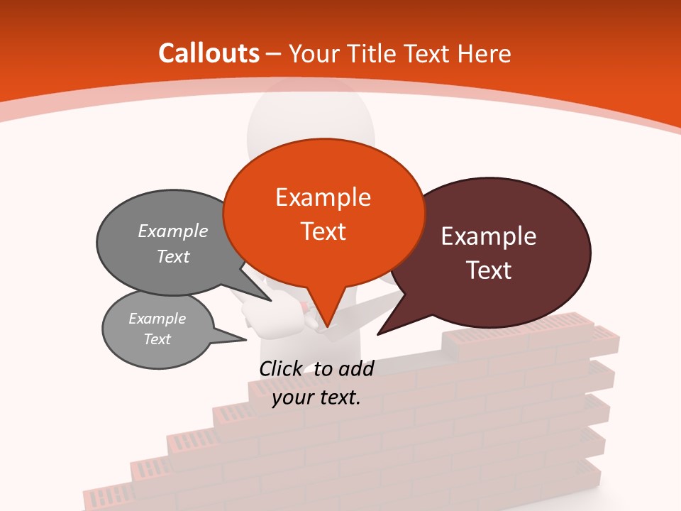 Construction Caucasian Man PowerPoint Template