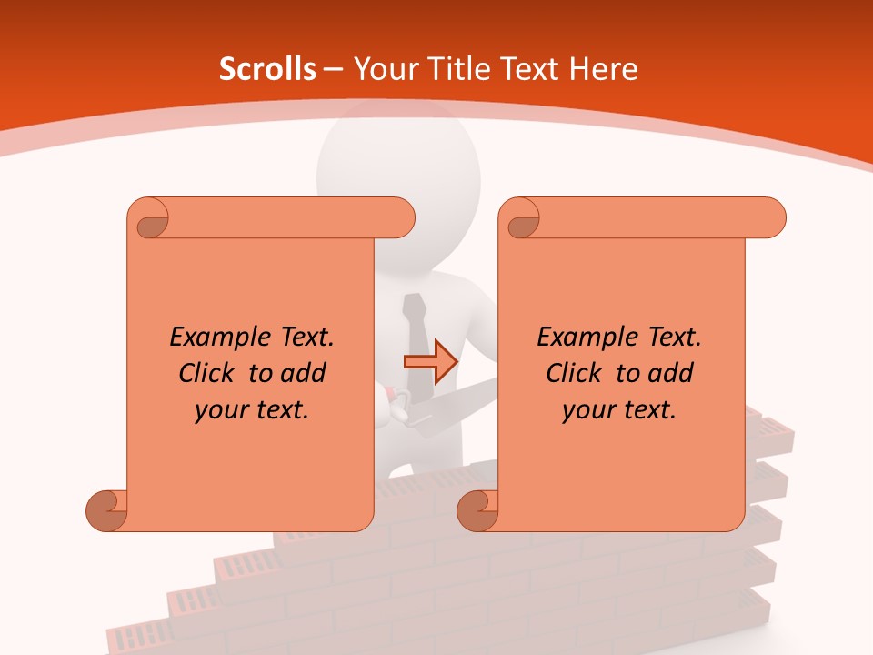 Construction Caucasian Man PowerPoint Template