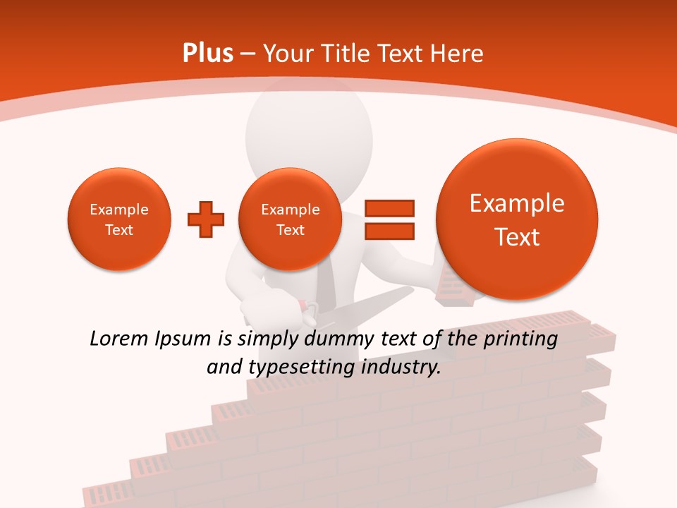 Construction Caucasian Man PowerPoint Template