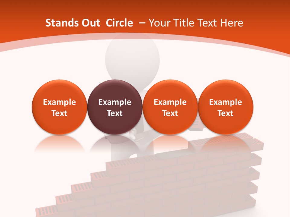 Construction Caucasian Man PowerPoint Template