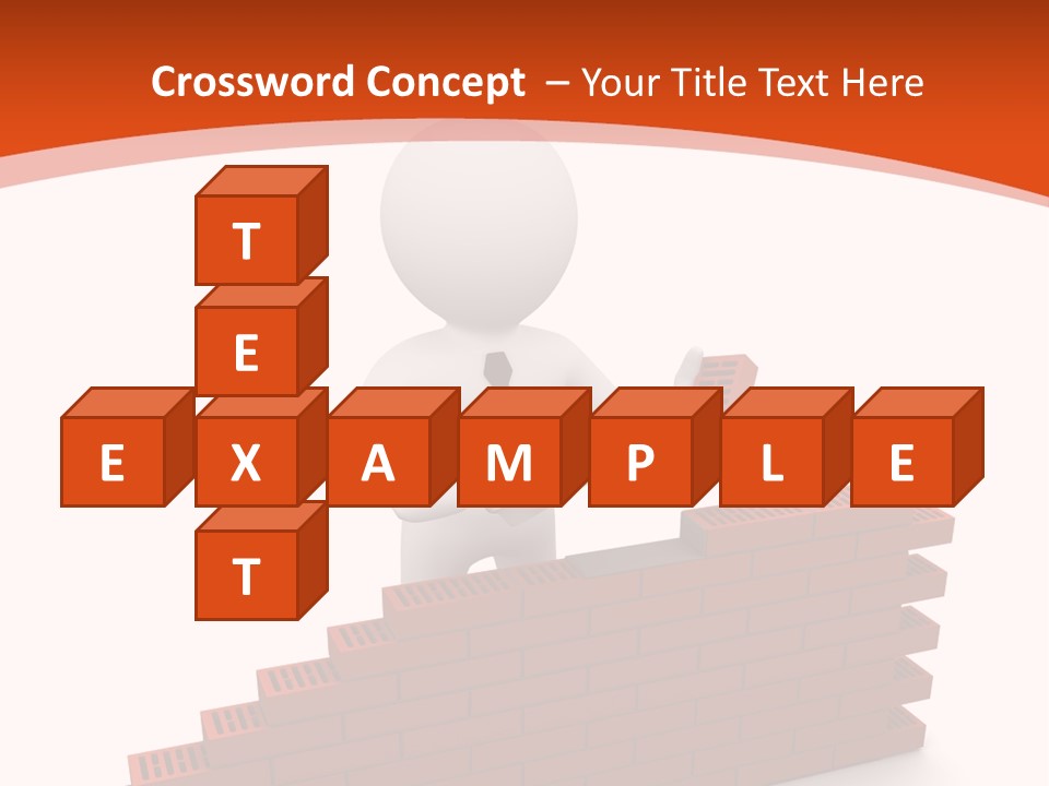 Construction Caucasian Man PowerPoint Template