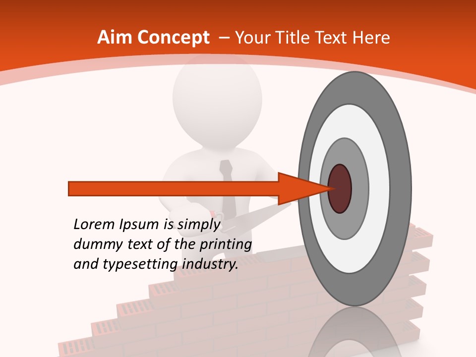 Construction Caucasian Man PowerPoint Template