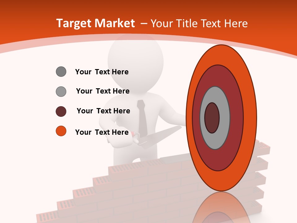 Construction Caucasian Man PowerPoint Template