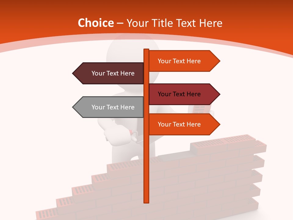 Construction Caucasian Man PowerPoint Template