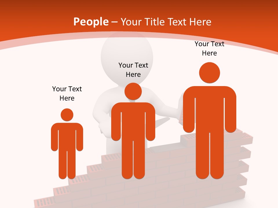 Construction Caucasian Man PowerPoint Template