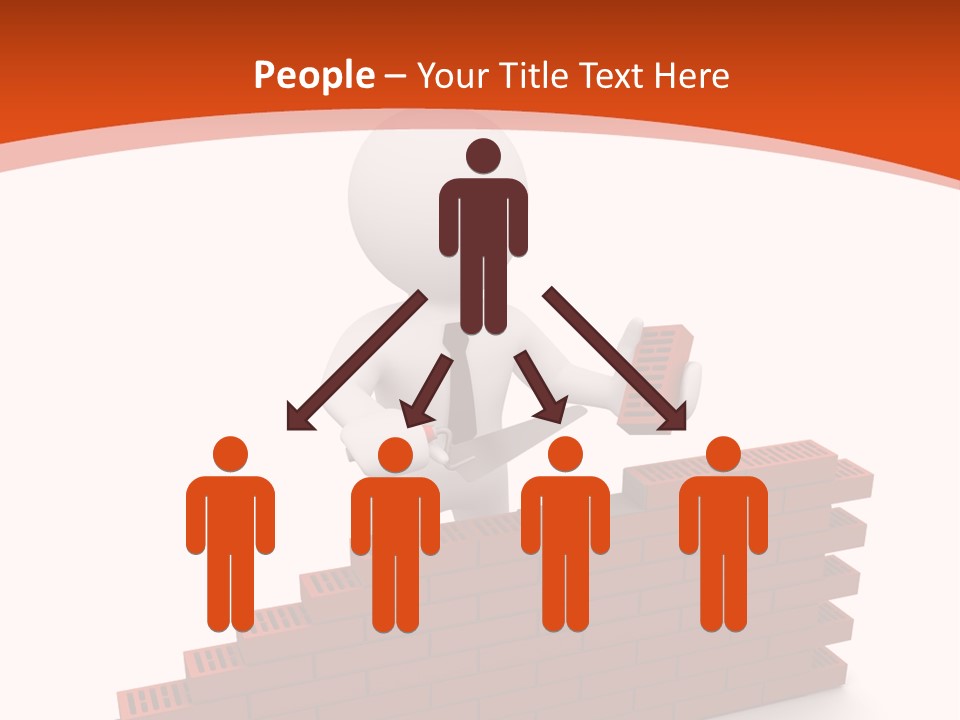 Construction Caucasian Man PowerPoint Template