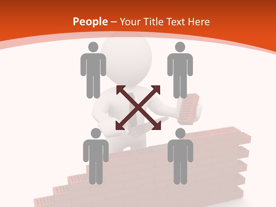 Construction Caucasian Man PowerPoint Template