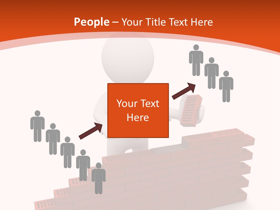 Construction Caucasian Man PowerPoint Template