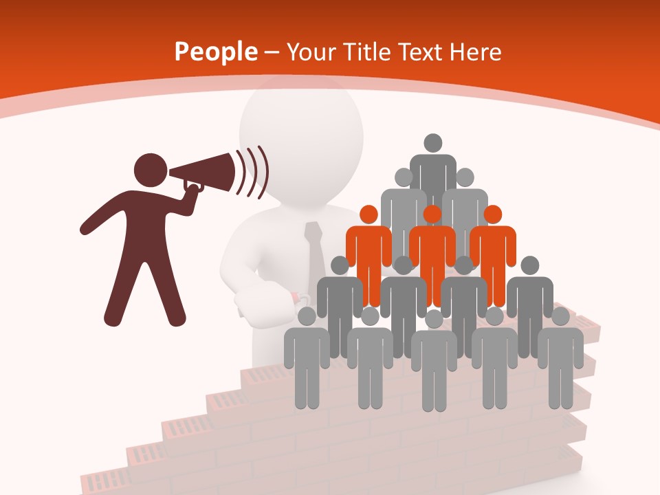 Construction Caucasian Man PowerPoint Template