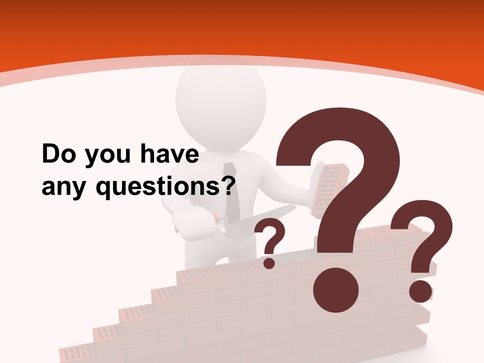 Construction Caucasian Man PowerPoint Template