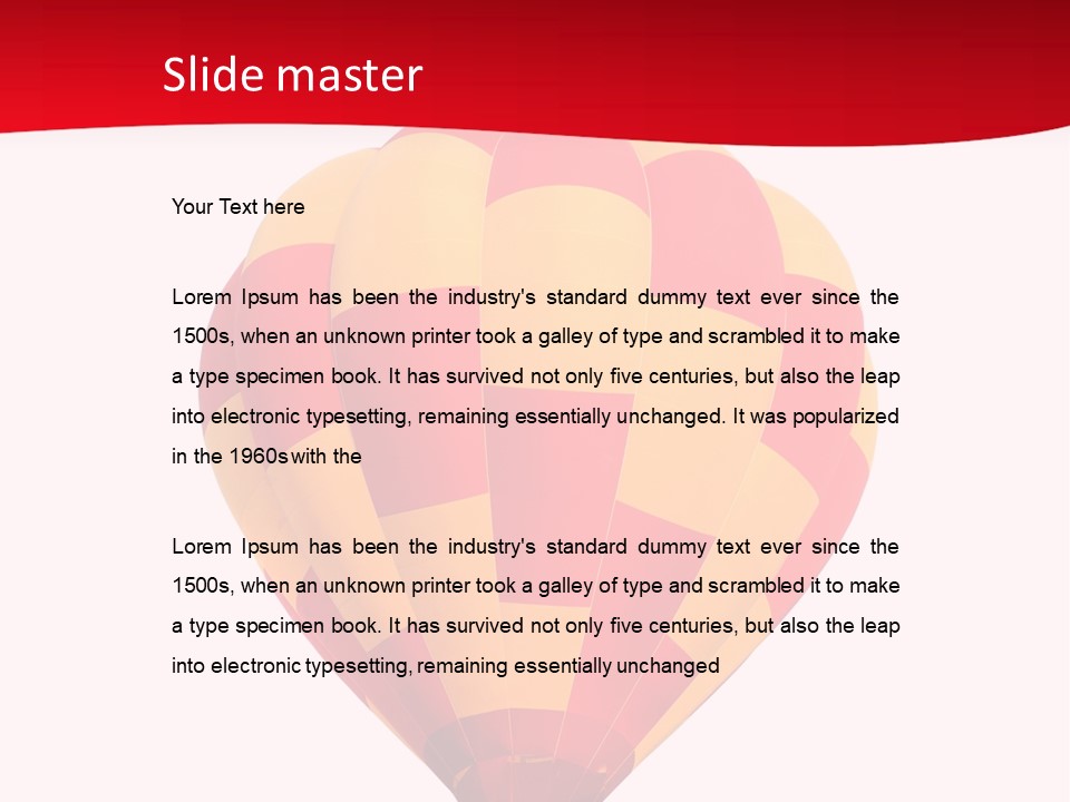 Hot Air Isolated PowerPoint Template