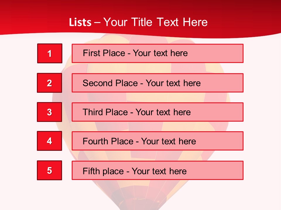 Hot Air Isolated PowerPoint Template