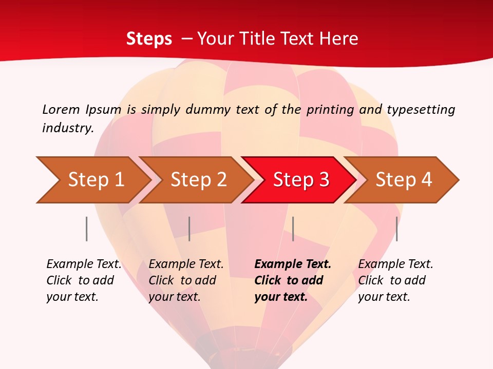 Hot Air Isolated PowerPoint Template