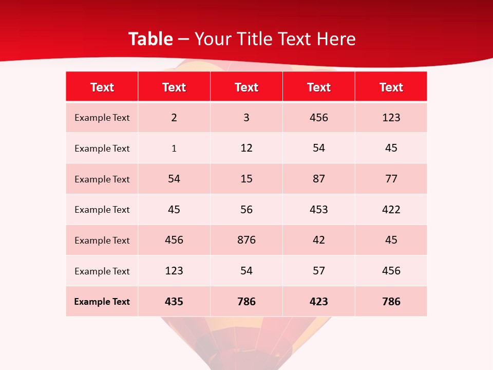 Hot Air Isolated PowerPoint Template