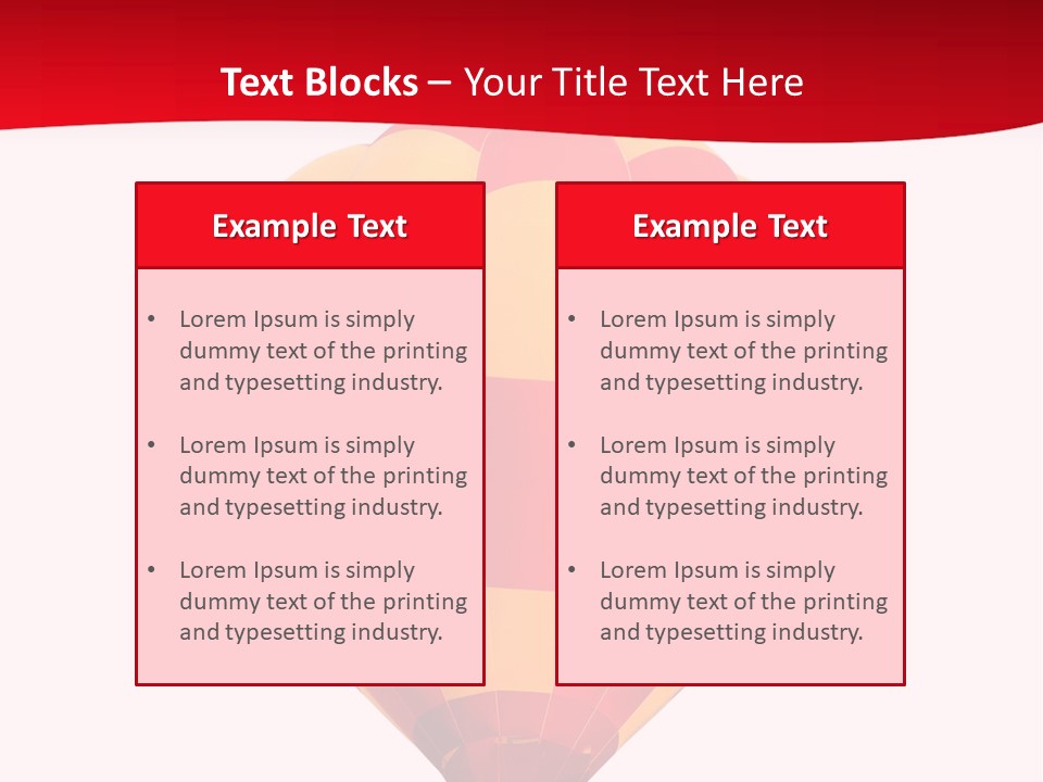 Hot Air Isolated PowerPoint Template