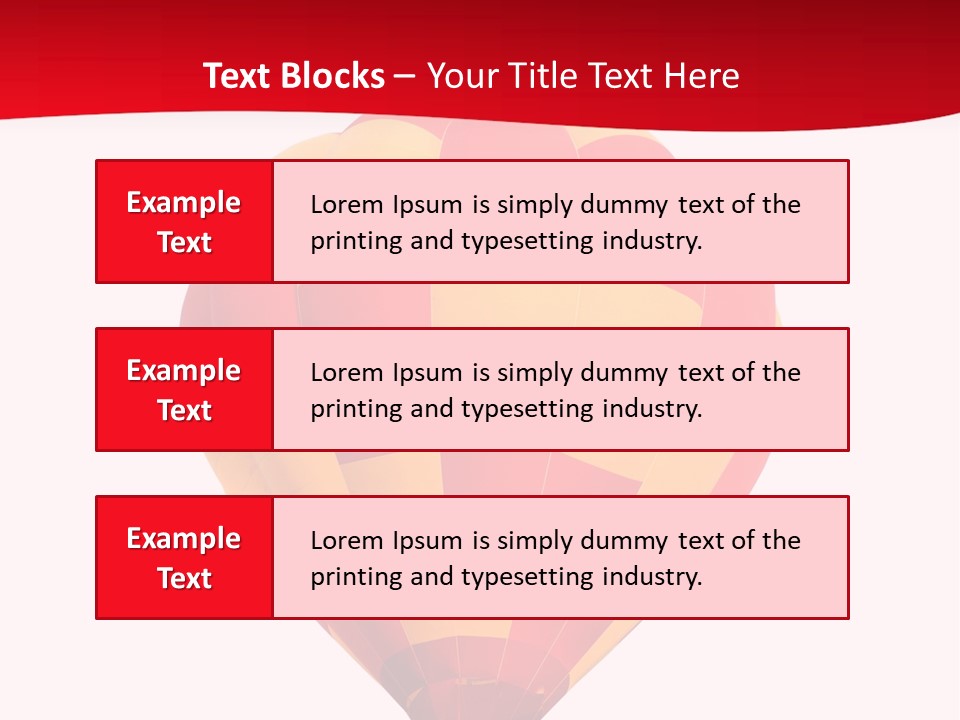 Hot Air Isolated PowerPoint Template