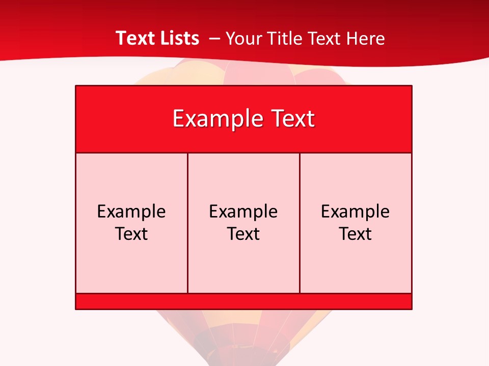 Hot Air Isolated PowerPoint Template