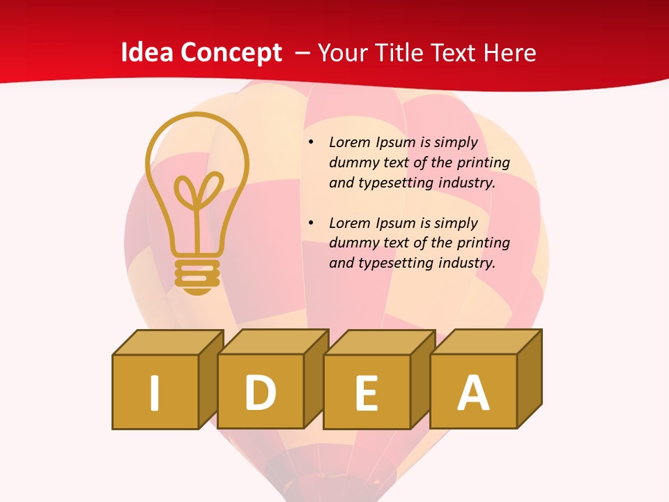 Hot Air Isolated PowerPoint Template