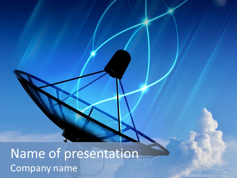 Information Power Television PowerPoint Template