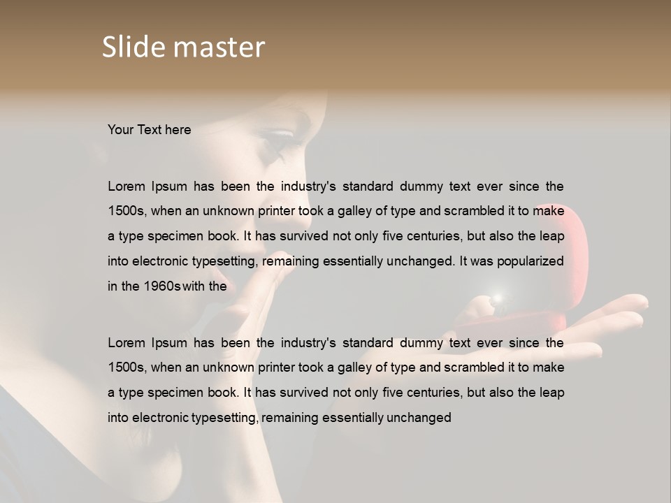 Woman Magic Diamond PowerPoint Template