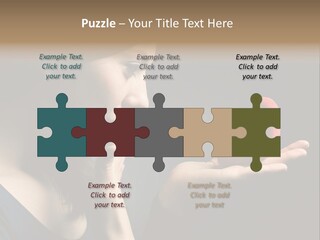 Woman Magic Diamond PowerPoint Template