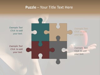 Woman Magic Diamond PowerPoint Template