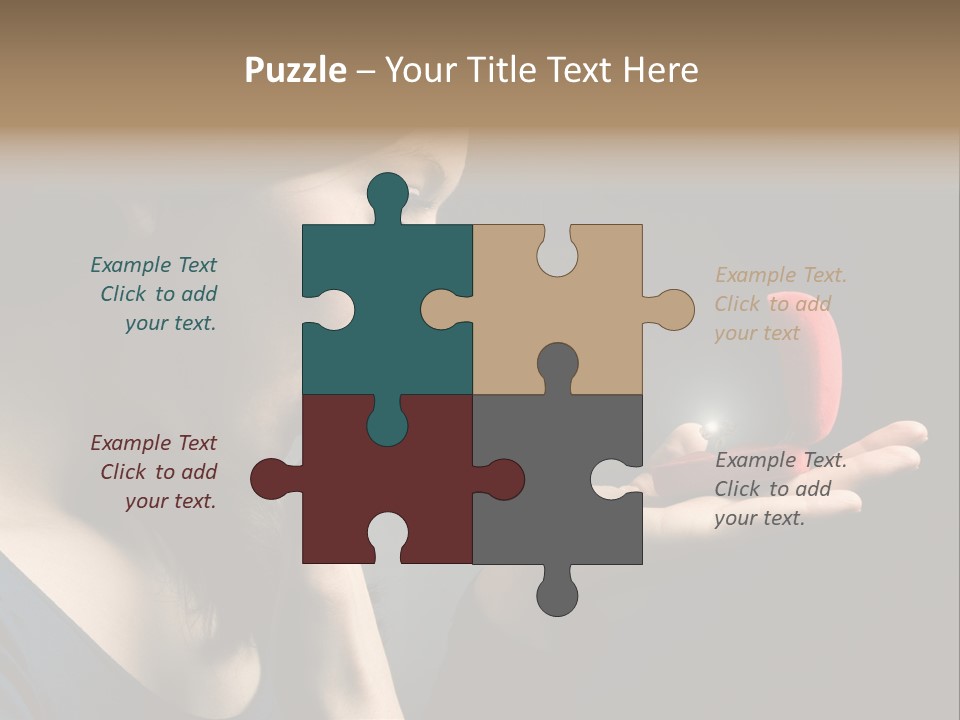 Woman Magic Diamond PowerPoint Template
