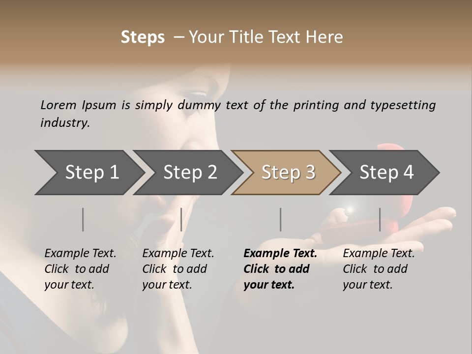 Woman Magic Diamond PowerPoint Template