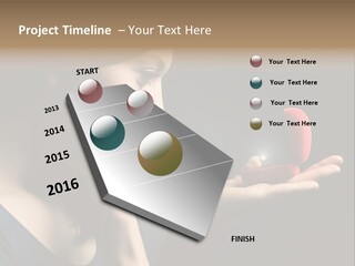 Woman Magic Diamond PowerPoint Template