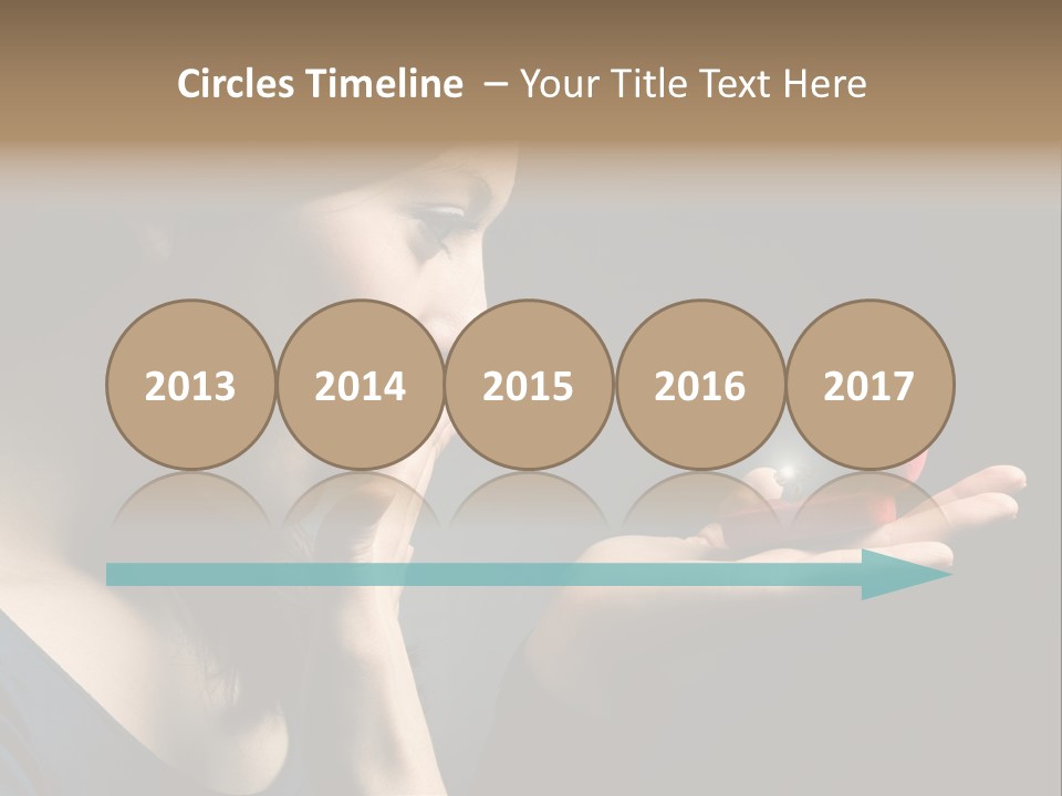 Woman Magic Diamond PowerPoint Template