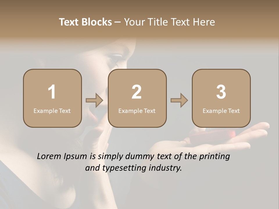 Woman Magic Diamond PowerPoint Template
