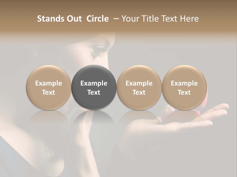 Woman Magic Diamond PowerPoint Template