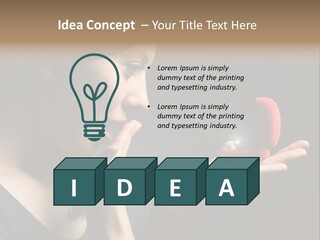 Woman Magic Diamond PowerPoint Template