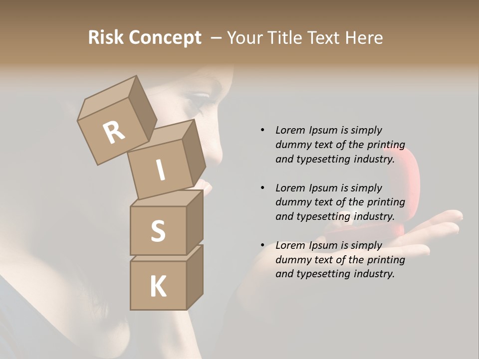 Woman Magic Diamond PowerPoint Template
