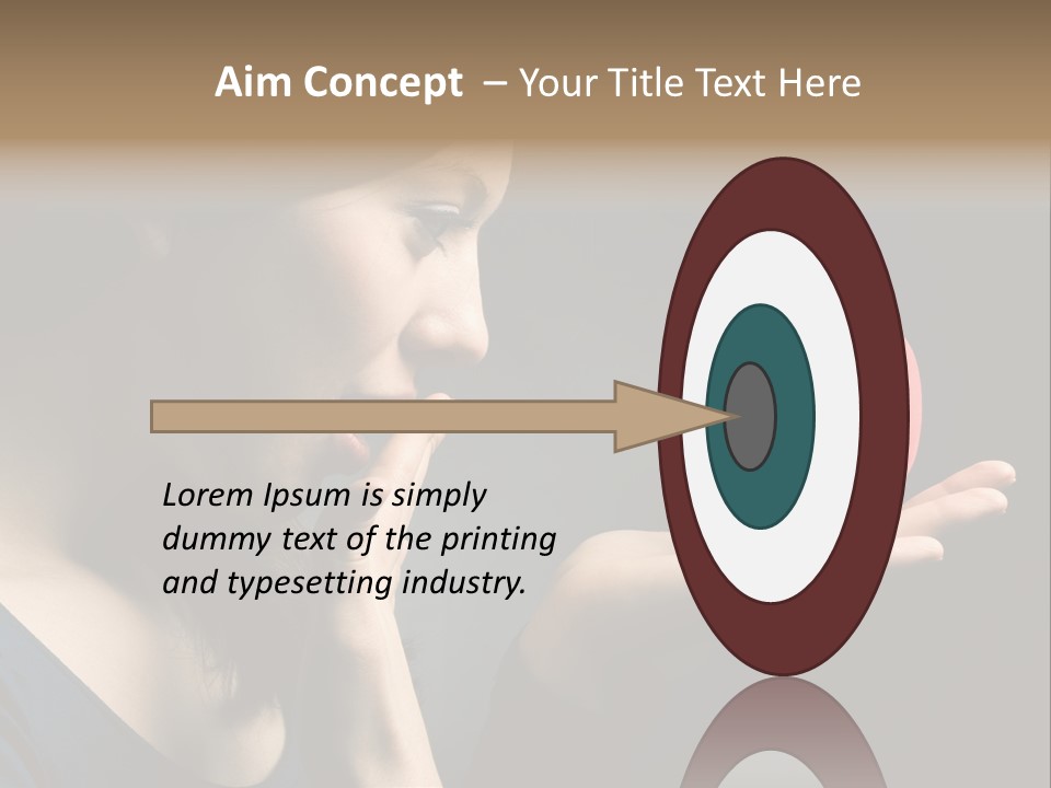 Woman Magic Diamond PowerPoint Template