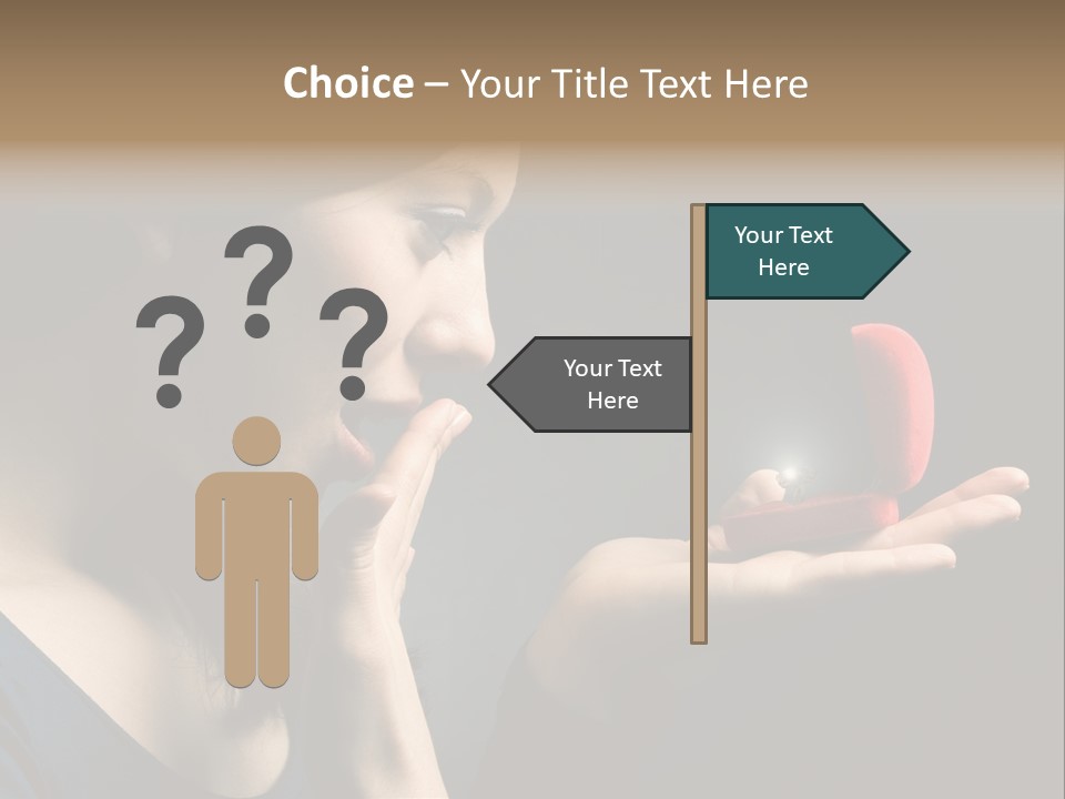 Woman Magic Diamond PowerPoint Template