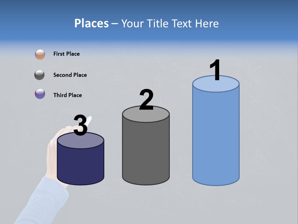 Handwriting Work Arm PowerPoint Template