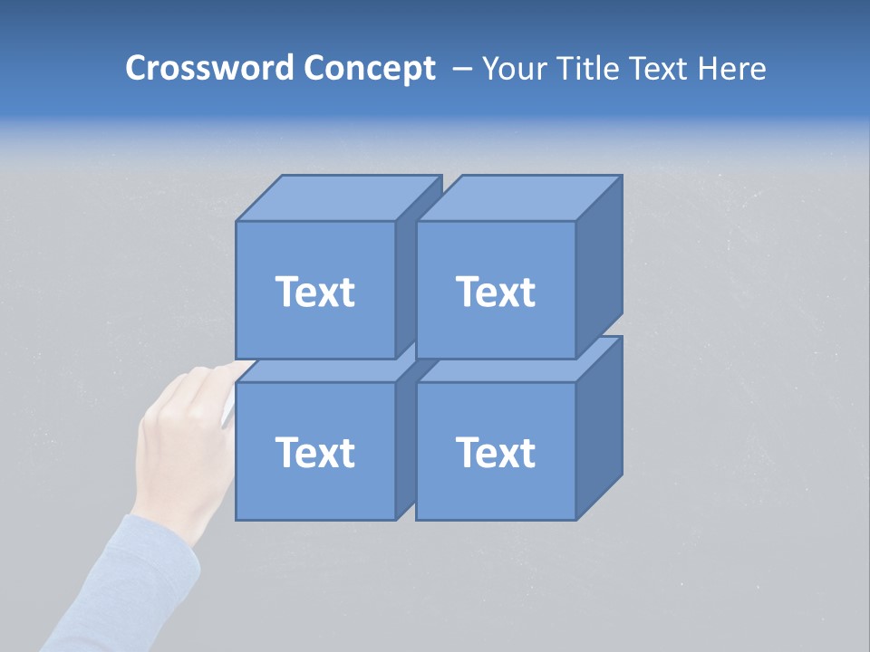 Handwriting Work Arm PowerPoint Template